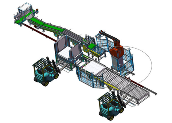 De elektrische Programmeerbare het Palletiseren opgezette Vloer van het Robotwapen -