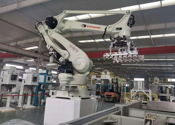 Kawasaki Robotic Arm Palletizer In-Meststoffenproductie