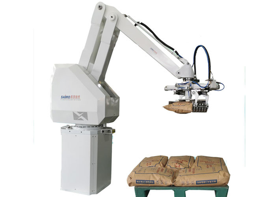 Vloer - opgezet IP 65 het Palletiseren Robot en Pallet Opheffend Apparaat in de tarweindustrie
