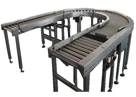 NAAI de Roltransportband van de Motorkromme 0,75 - 1,5 kW Palletiserend in Verpakkingslijnen