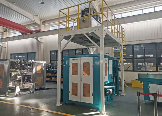 Automatische Verpakkende Machine voor Rijst50kg het Dubbele Weger Controleren in Korrelindustrie