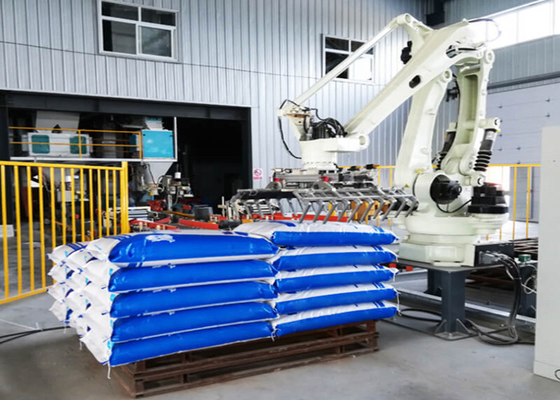 Olive Oil Carton Packing And-het Palletiseren Vriendschappelijke de Lijn van het Robotwapen