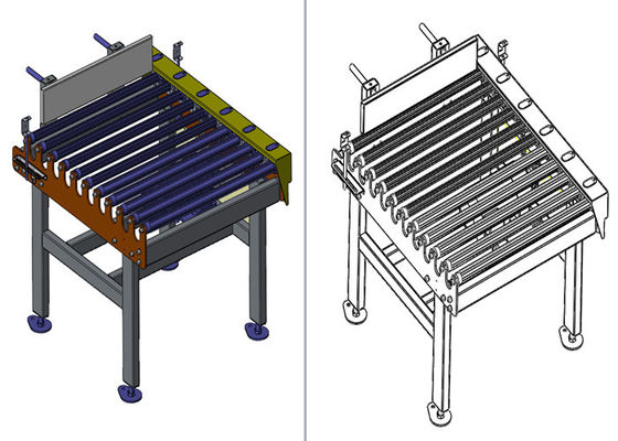 De Zak die van de additievenindustrie 2.2kw-het Palletiseren Transportband grijpen