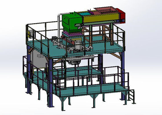 Machine van de de Zakverpakking van de cilinderklem de Jumbo voor Industrie van de Voedselreeks